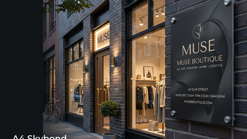 Boutique & Retail Exterior Signage